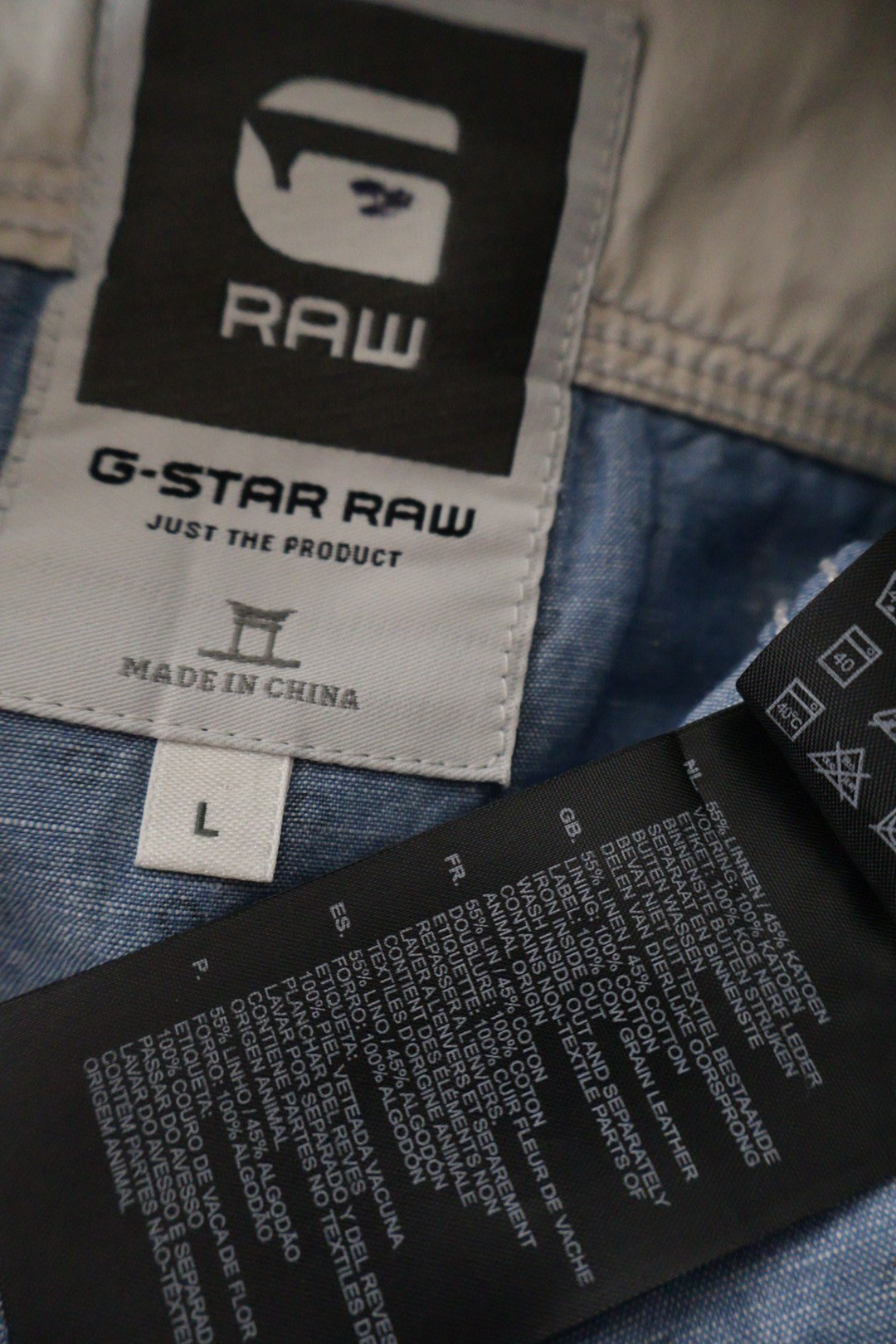 G-STAR RAW – cămașă – etichetă – second-hand premium