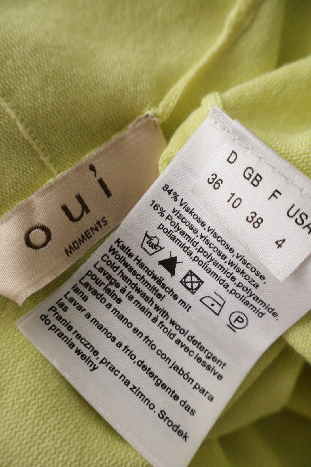 oui – bluză – etichetă – second-hand premium