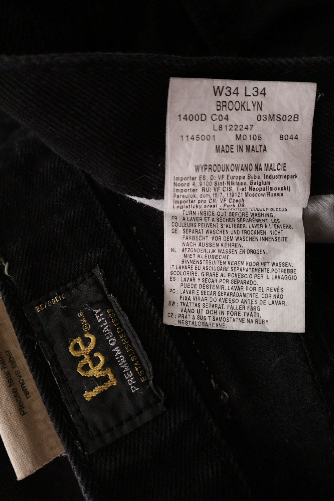 Lee – blugi – etichetă – second-hand premium