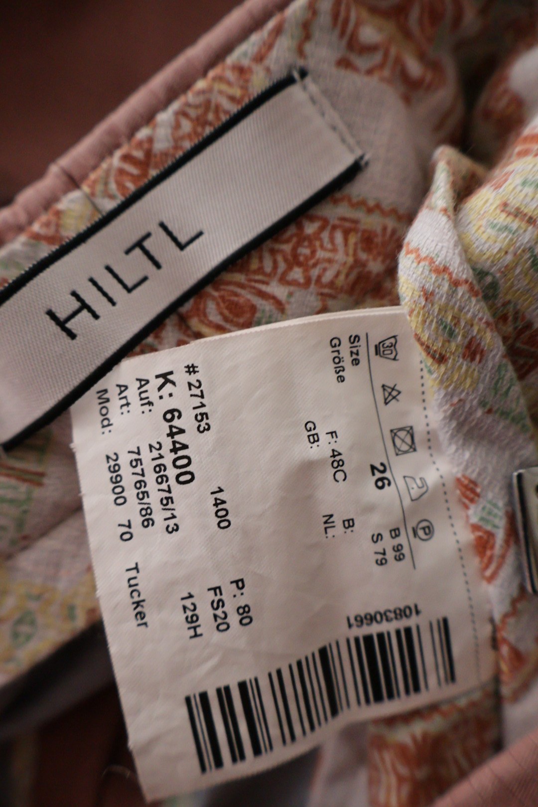 HILTL – pantaloni – etichetă – second-hand premium