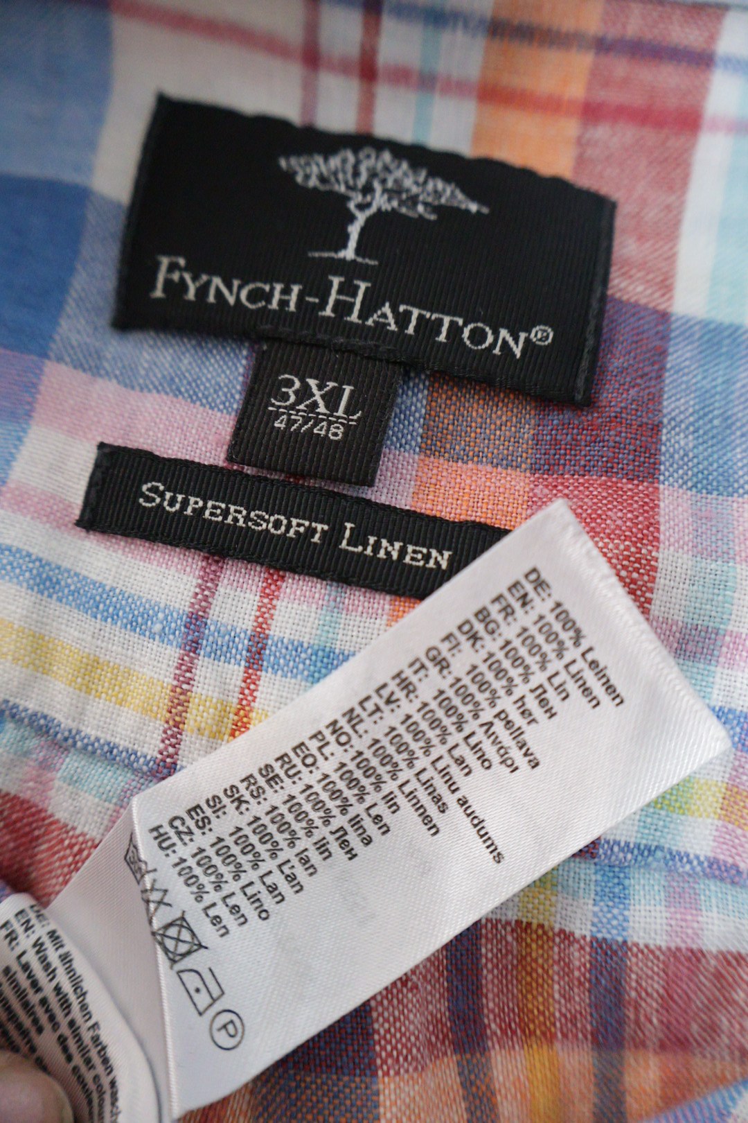Fynch-Hatton – cămașă – etichetă – second-hand premium