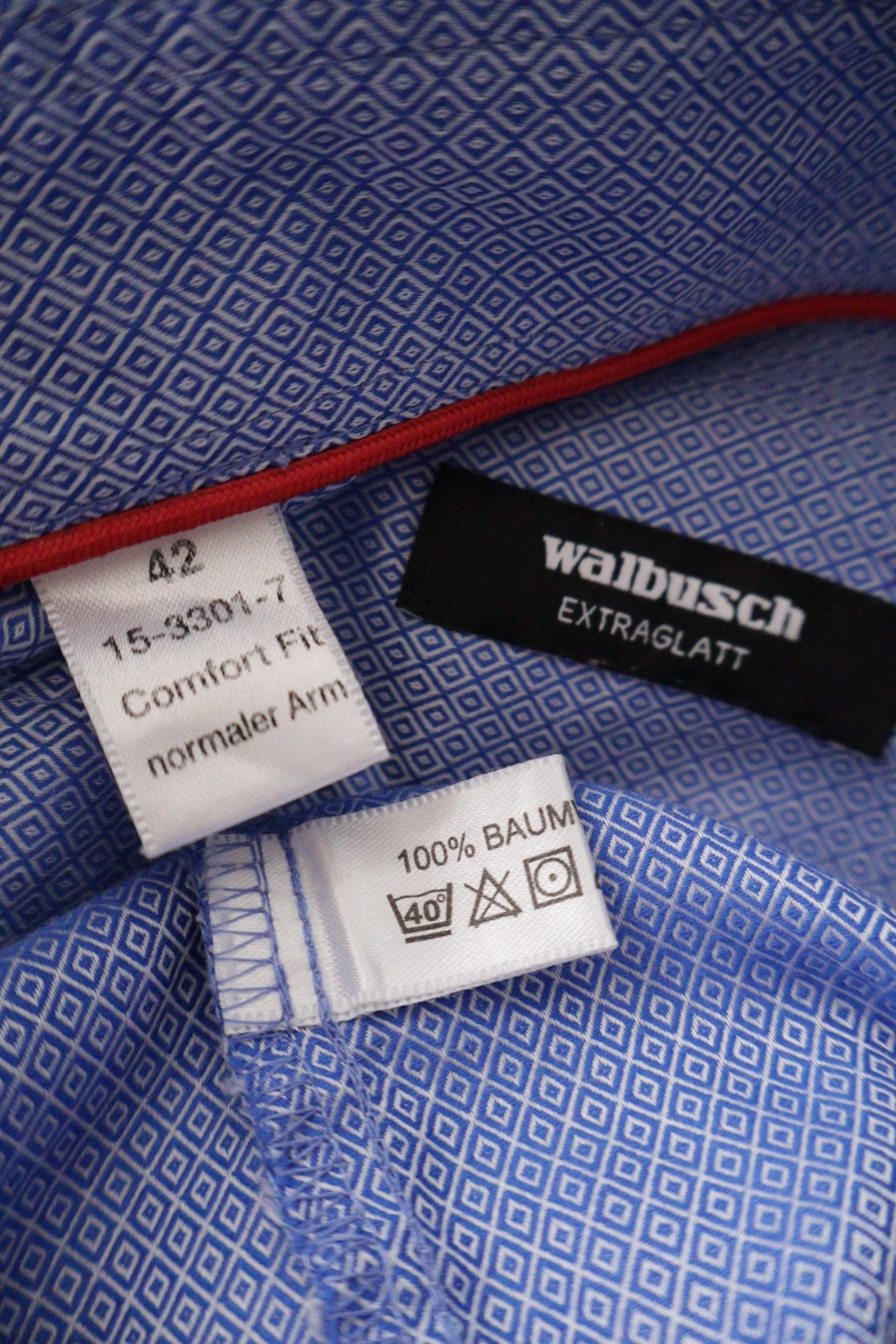 walbusch – cămașă – etichetă – second-hand premium