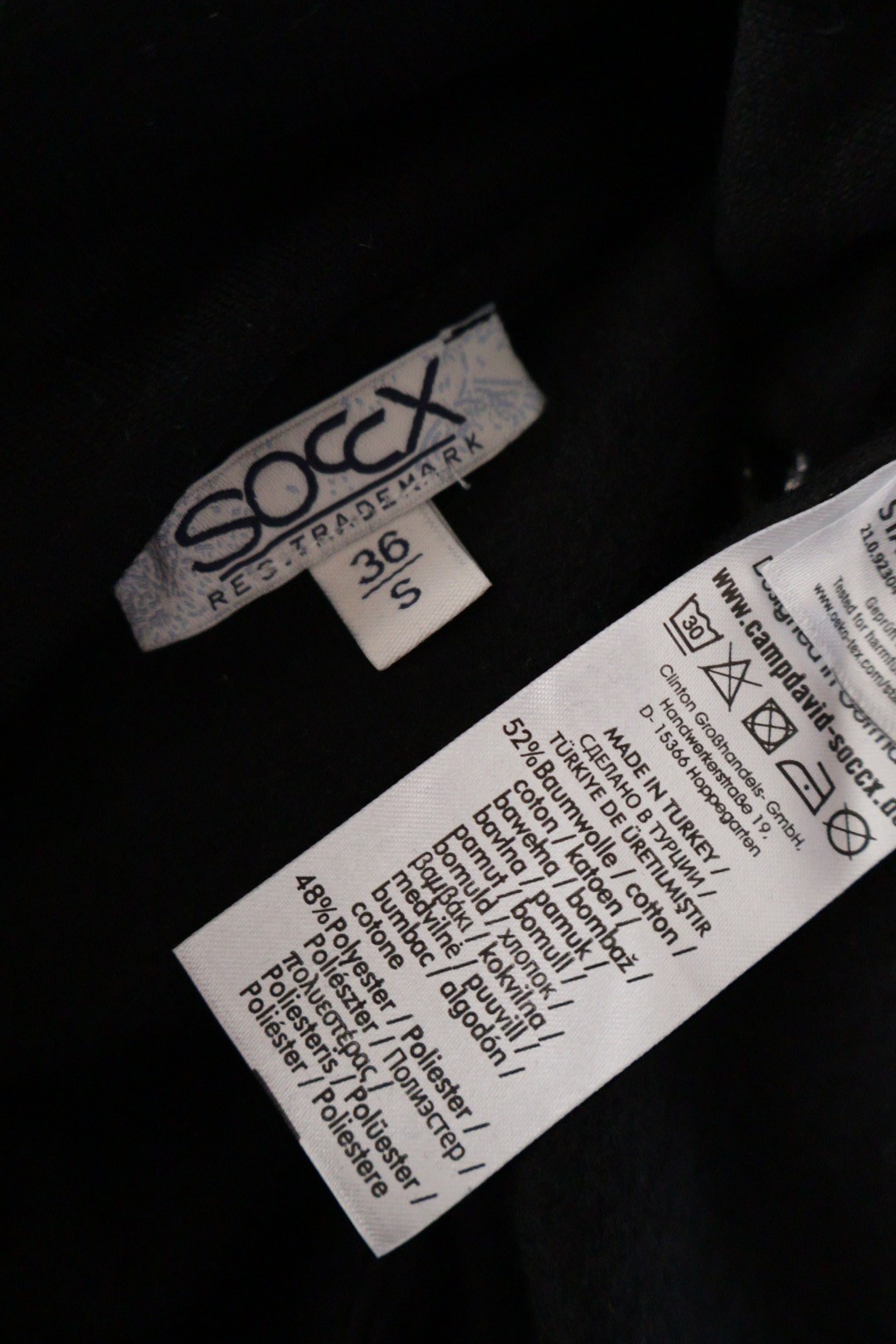 soccx – hanorac – etichetă – second-hand premium