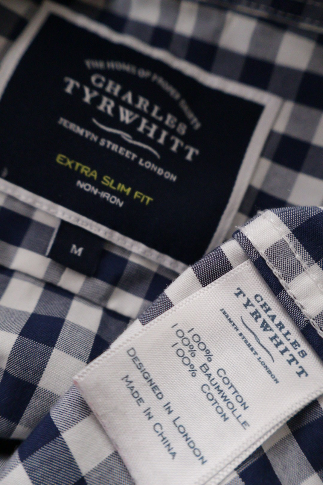 CHARLES TYRWHITT – cămașă – etichetă – second-hand premium