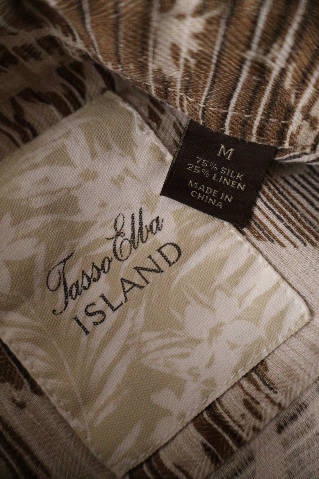 Tasso Elba Island – cămașă – etichetă – second-hand premium