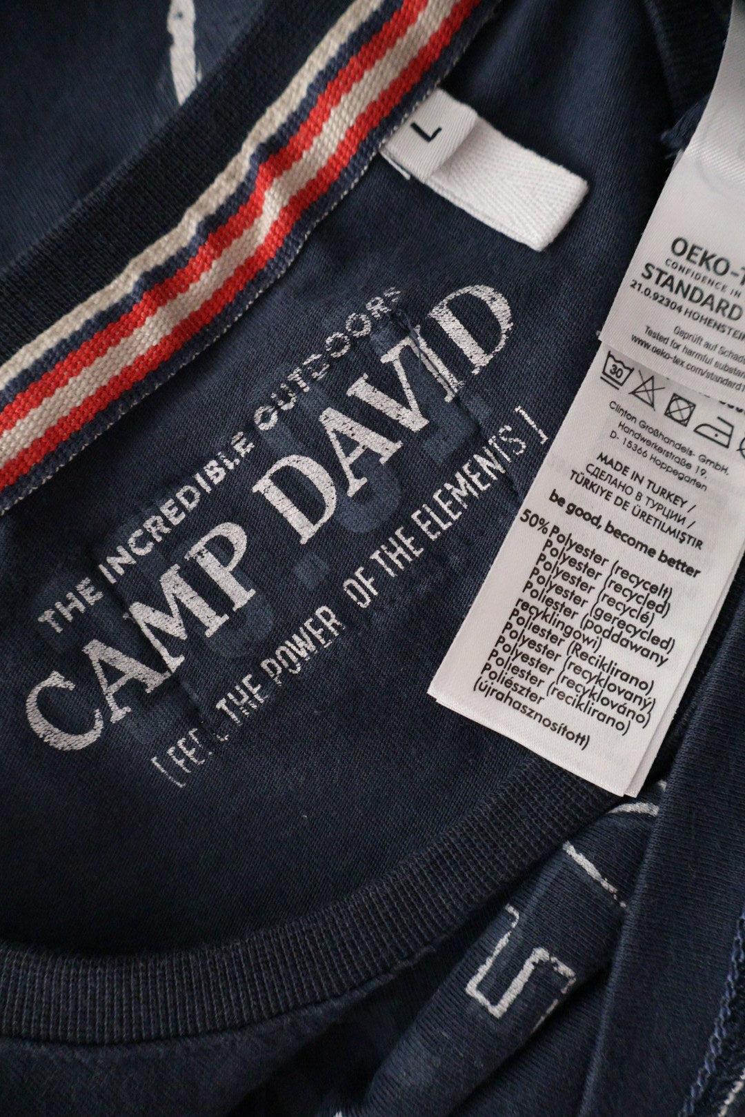 Camp David – tricou – etichetă – second-hand premium