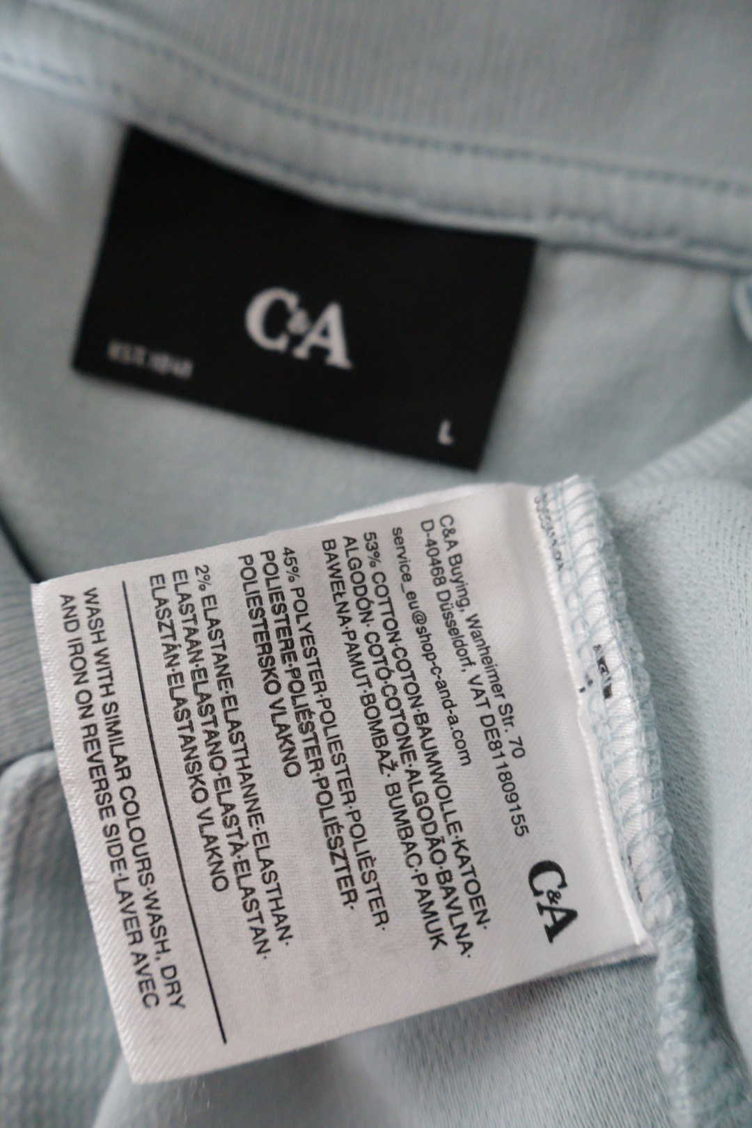 C&A – tricou – etichetă – second-hand premium
