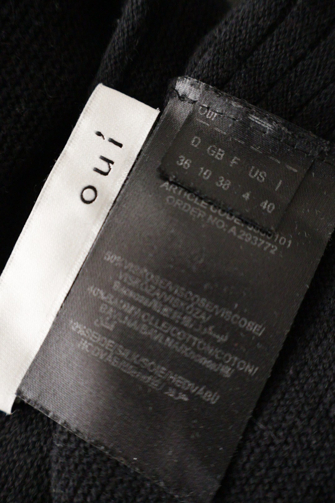 oui – bluză – etichetă – second-hand premium