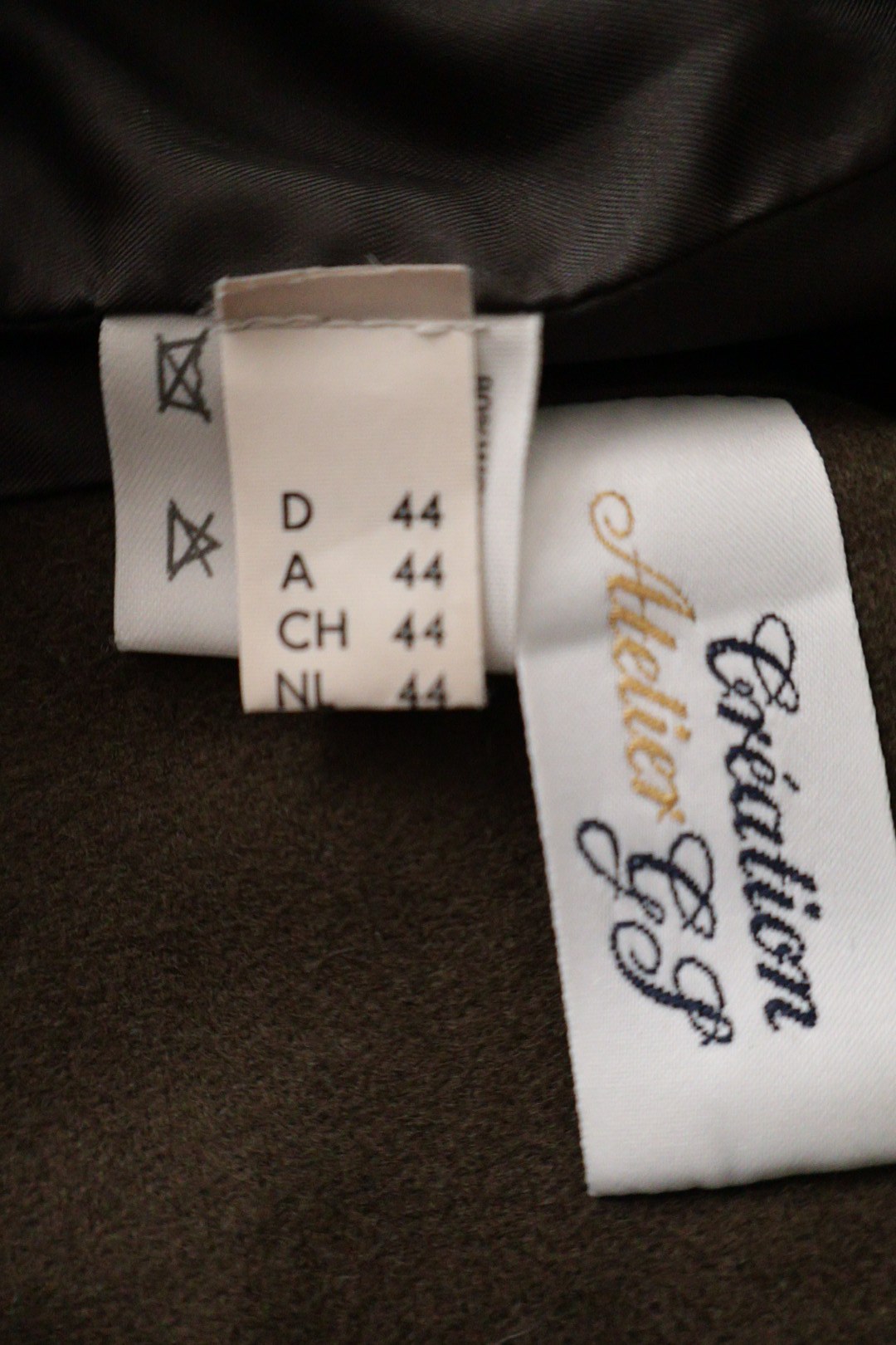 Creation Atelier GJ – palton – etichetă – second-hand premium