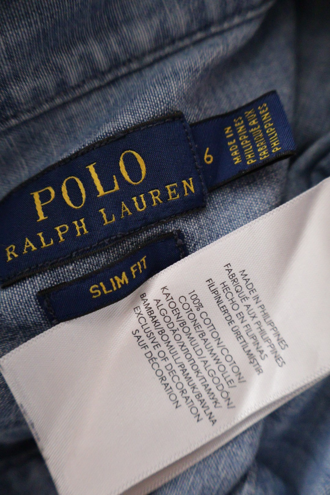 POLO RALPH LAUREN – cămașă – etichetă – second-hand premium