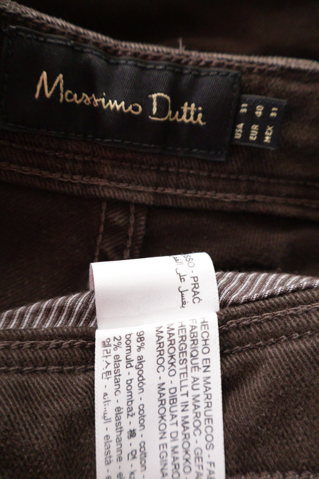 Massimo Dutti – blugi – etichetă – second-hand premium