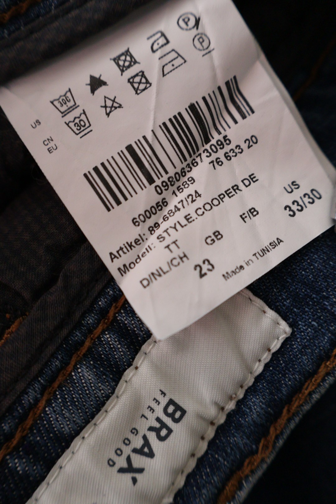 BRAX – blugi – etichetă – second-hand premium