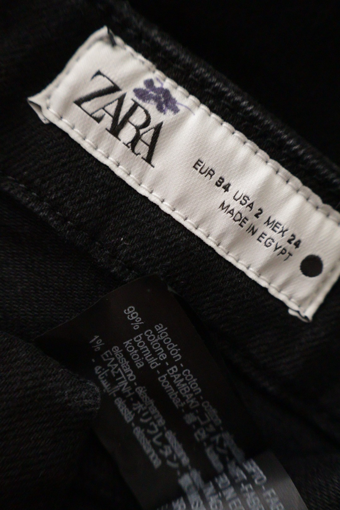 ZARA – blugi – etichetă – second-hand premium