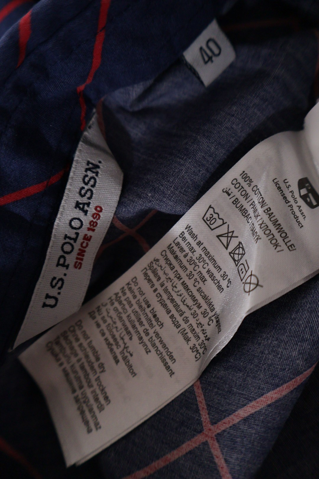 U.S. POLO ASSN. – cămașă – etichetă – second-hand premium