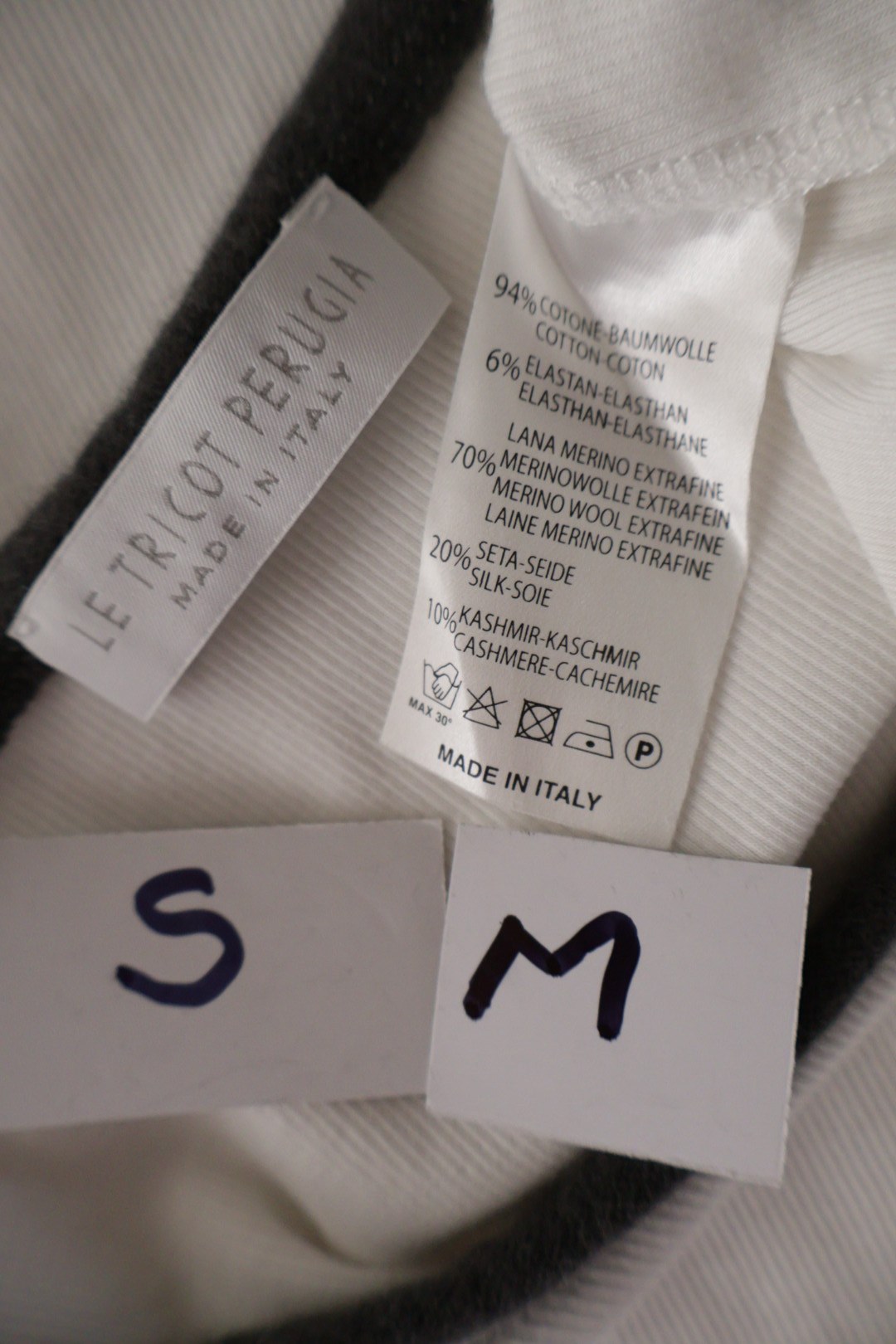 LE TRICOT PERUGIA – bluză – etichetă – second-hand premium
