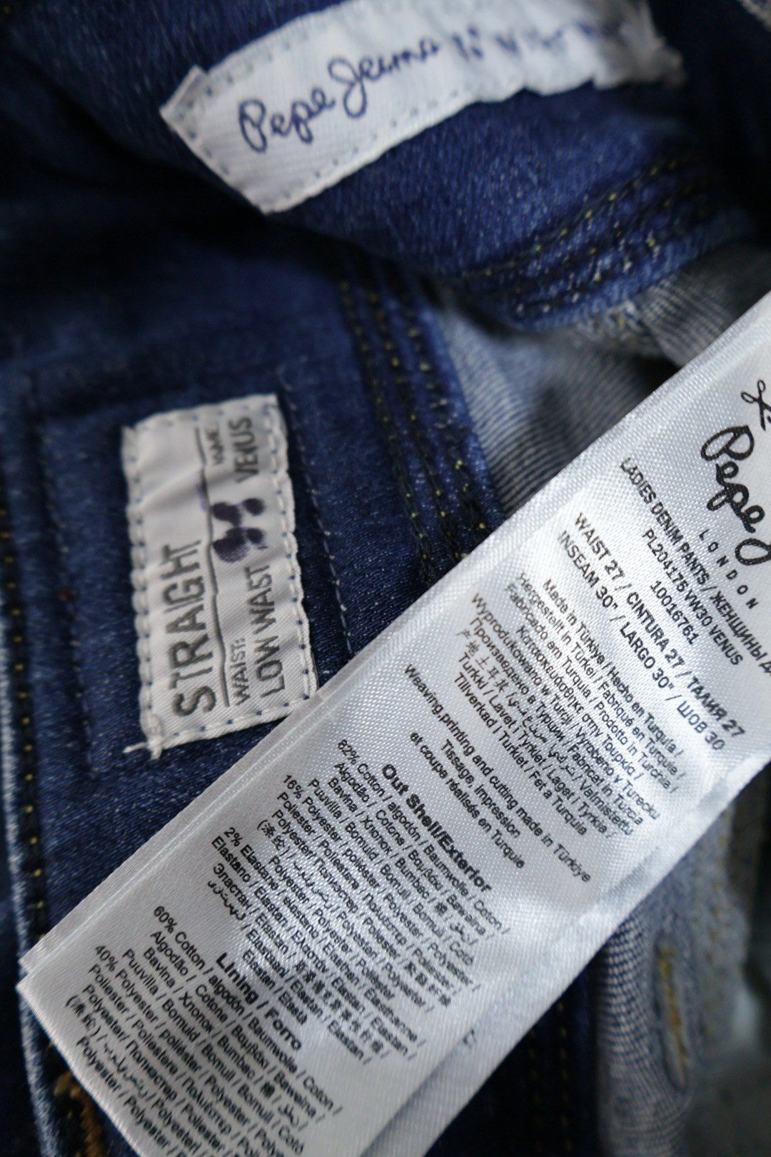 Pepe Jeans – blugi – etichetă – second-hand premium