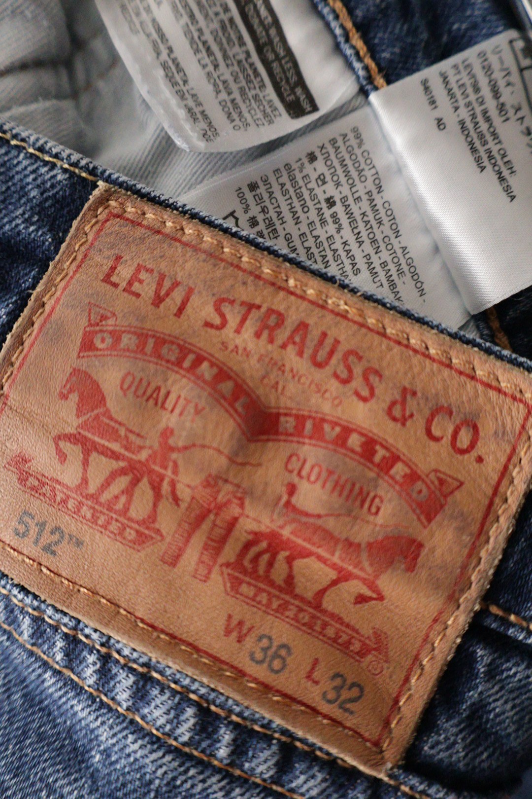 LEVI'S – blugi – etichetă – second-hand premium