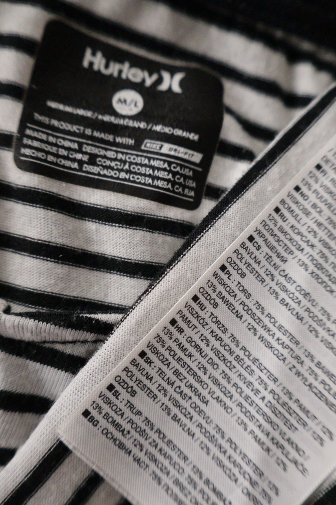 Hurley – bluză – etichetă – second-hand premium