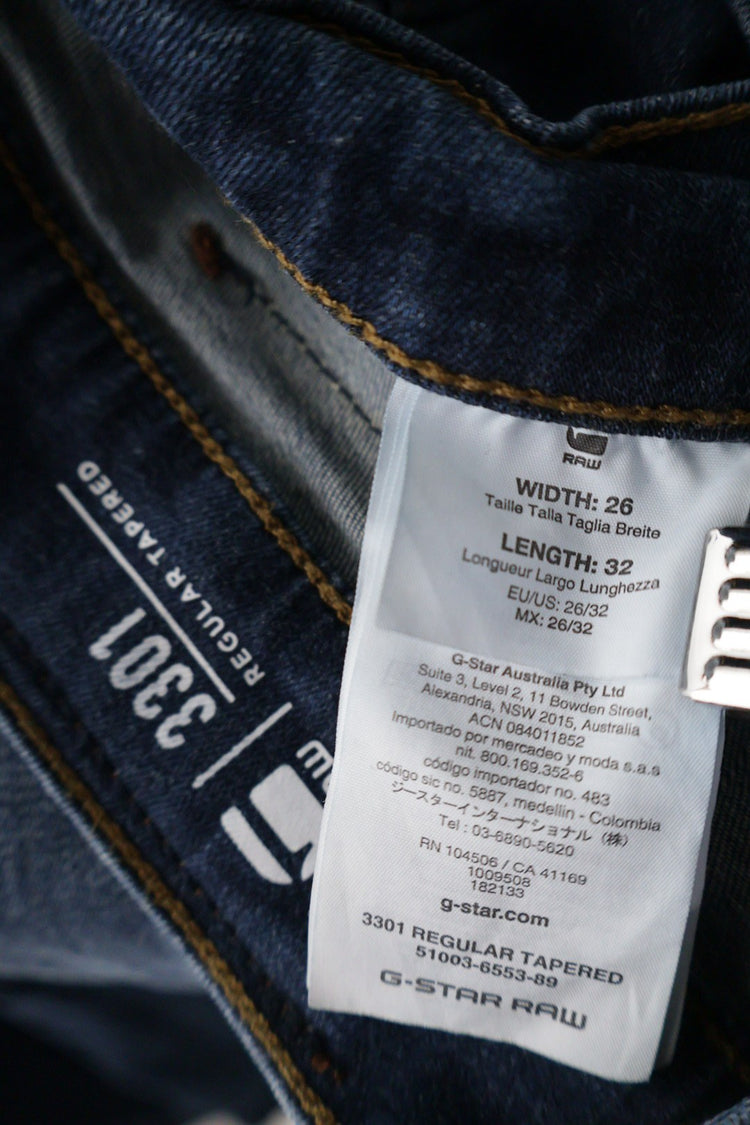 G-STAR RAW – blugi – etichetă – second-hand premium