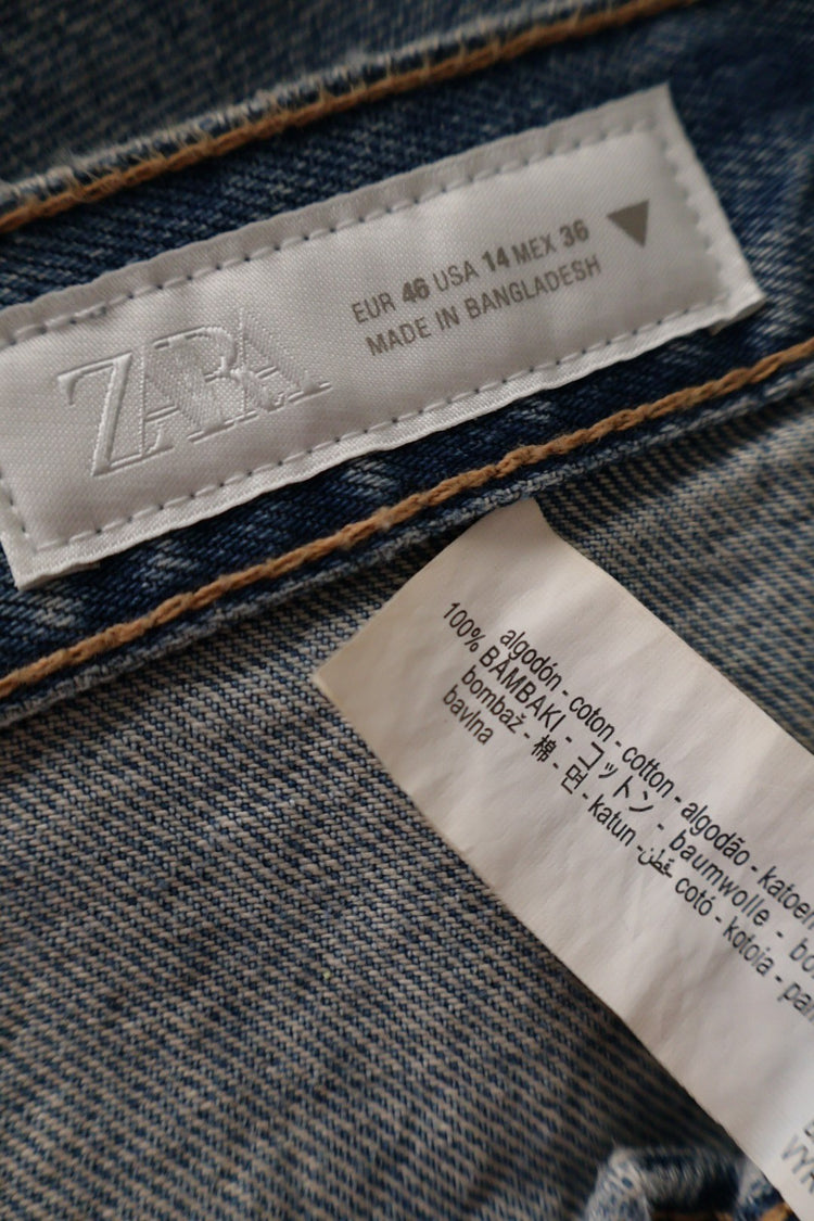 ZARA – blugi – etichetă – second-hand premium