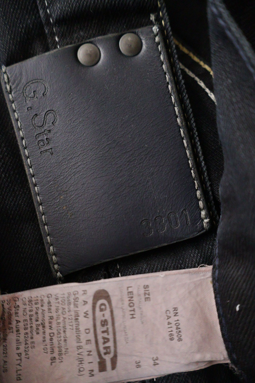 G-Star – blugi – etichetă – second-hand premium